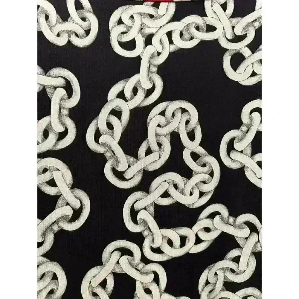 DVF Diane von Furstenberg Ruri Chain Print Dress Silk Jersey Size 6 - Picture 8 of 12